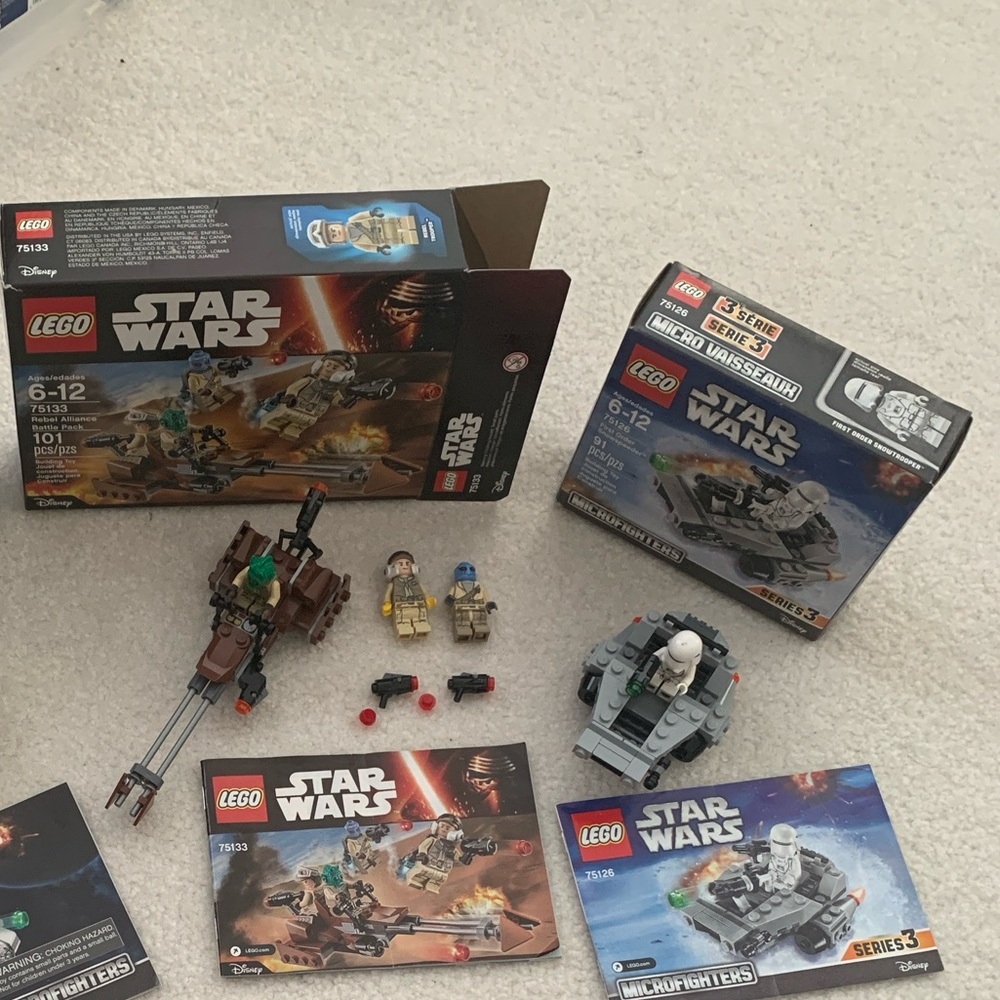 LEGO Star Wars Lot of 2 sets 75126 & 75133